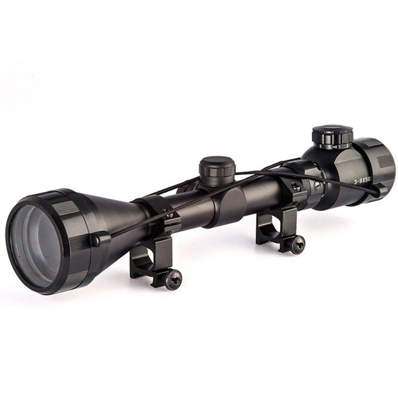 3-9x50 F.eks. Jagtsigte Tactical Rgb Illumination Sigtemiddel Kikkertsigte Air Soft Rifle