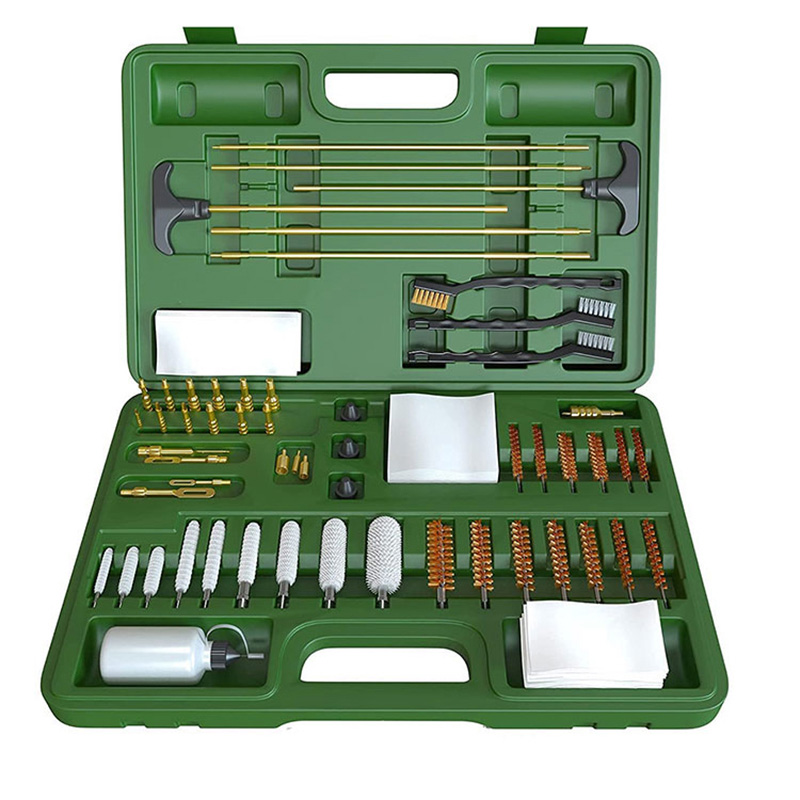 Universal Gun Cleaning Kit Big Size grøn plastiketui